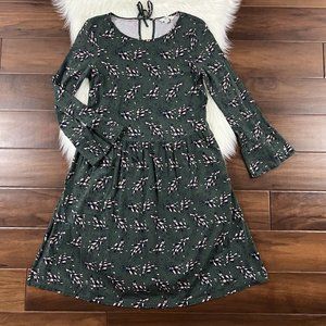 Boden Size UK 10 /‎ US 6 R Green Floral Posie Jersey Dress